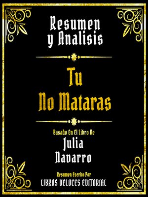 Resumen Y Analisis--Tu No Mataras - Audiobook